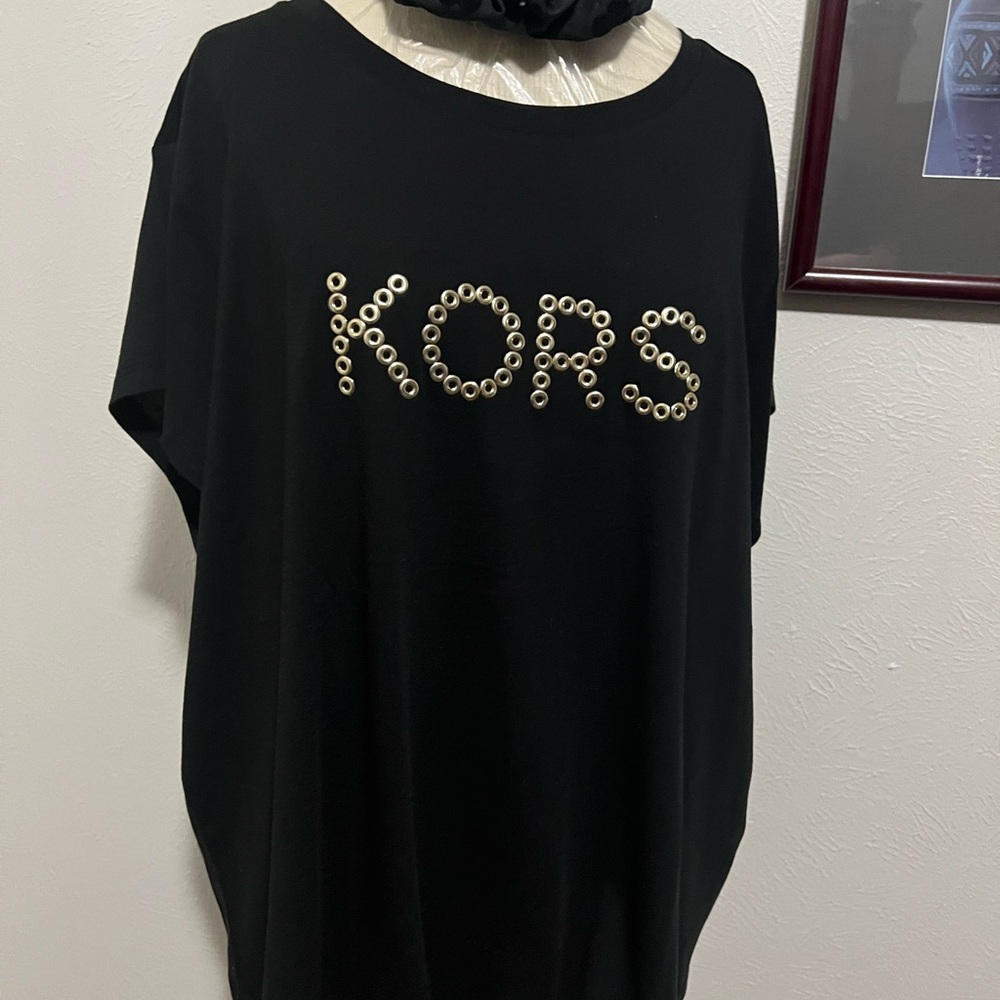 MICHAEL Michael Kors Black Short Sleeve Tee